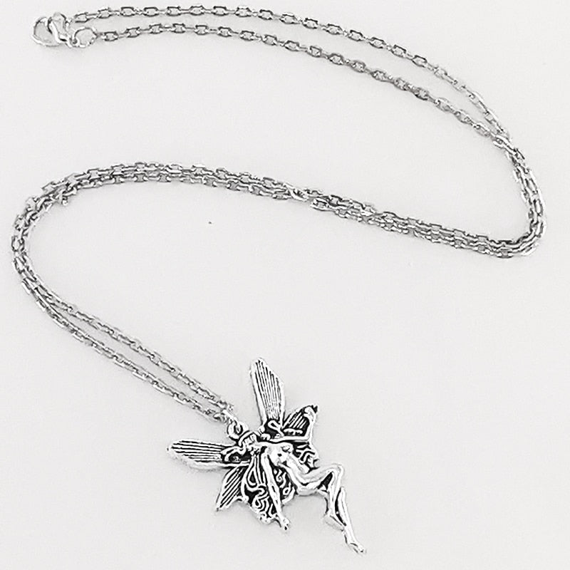 Colar Vintage Grunge Fada