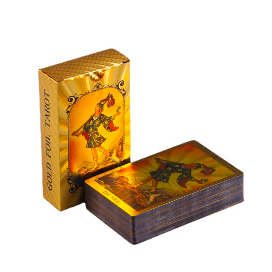 Baralho Especial 78 Cartas Gold Foil Raider-Waite Tarot
