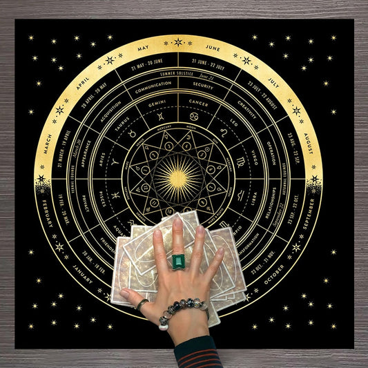 Toalha de Mesa Para Tarot Astrologia