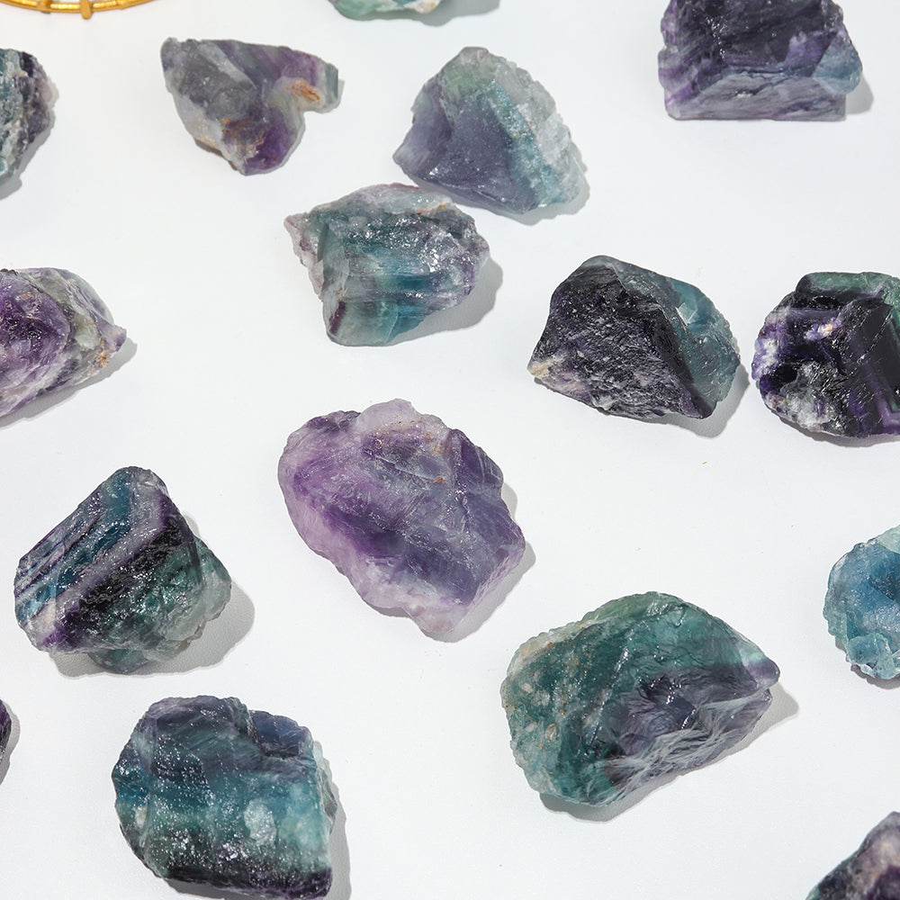 Fluorita Arco-Íris Cristal Energético Bruto - Mandalay Shop