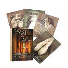 Baralho Oráculo Especial 44 Cartas Doreen Virtue's Past Life Com Borda Dourada e Caixa De Metal - Mandalay Shop